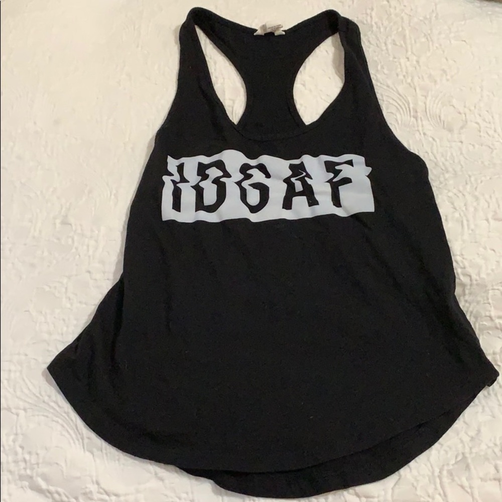 IDGAF racer back tank